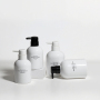 Customizable 300ML 500ML Matt White Plastic Container Empty Lotion Cream Bottle with Press Pump Lid for Body Care Products