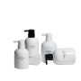 Customizable 300ML 500ML Matt White Plastic Container Empty Lotion Cream Bottle with Press Pump Lid for Body Care Products