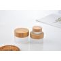 5g 20g 30g 50g 100g Frosted Glass Cream Jar Wholesale Cosmetic Jars Skin Care Packaging Jar With Bamboo Lid