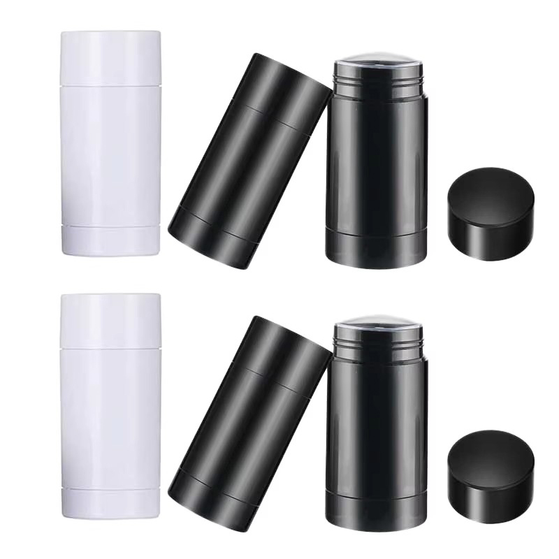 Custom Service Empty 15g 30g 50g 75g Screw Cap Deodorant Container Screen Printed Plastic Bottle