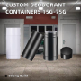 Custom Service Empty 15g 30g 50g 75g Screw Cap Deodorant Container Screen Printed Plastic Bottle