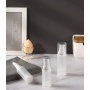 Hot Sale High Quality Double Wall Pump Bottle Round clear Container Refillable Airless Bottle for Cosmetic
