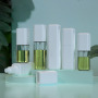 New Arrival 80ml 100ml 120ml Clear Square PET Plastic Mist Spray Bottle Moisturizing Toner Bottle White Cap