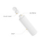 Stock Empty 250ml 200ml 150ml 100ml Clear Brown Pink Flat Shoulder PET Pure Lotion Shampoo Toner Bottle with Filp Cap