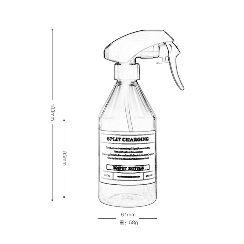 300ml Plastic Mist Spray Bottle for Filling Disinfection Water
