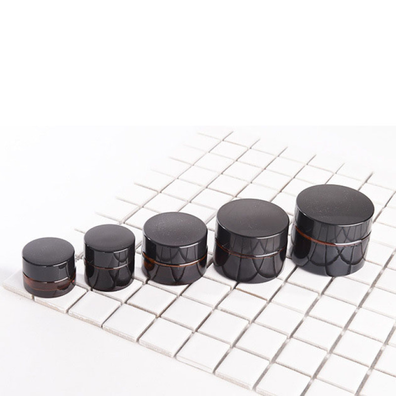 Skincare Cream 10ml Amber Color Empty 10g Glass Jars for Face Cream or Eye Cream