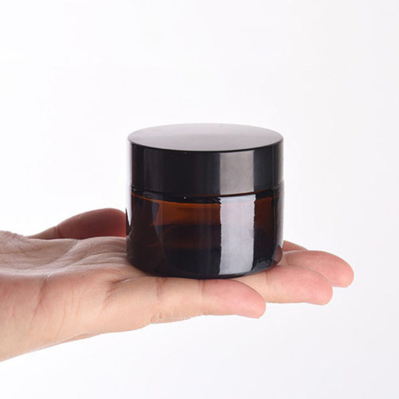 Skincare Cream 10ml Amber Color Empty 10g Glass Jars for Face Cream or Eye Cream