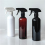 Bulk Custom 500ml PET Black Plastic Bottles Private Label Sprayers for Cleaning Cosmetic Products