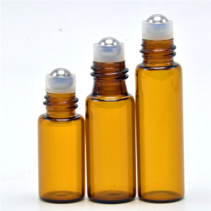 Factory Wholesale 1ml 2ml 3ml Roll on Mini Sample Glass Bottle for Essential Oil