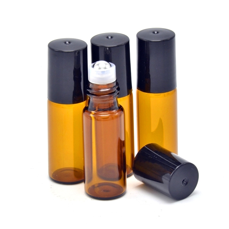 Factory Wholesale 1ml 2ml 3ml Roll on Mini Sample Glass Bottle for Essential Oil
