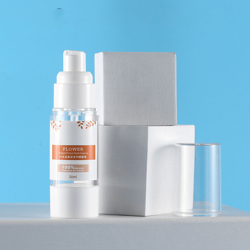 Lotion Bottle Luxury Skin Care Packaging Airless Cosmetic Bottles 15ml 30ml  Plastic Lotion and 100ml Spray Bottle for Shampoo