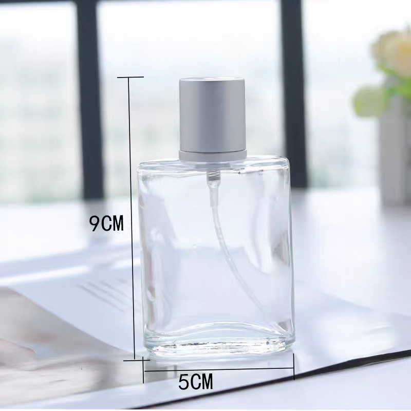 High Quality Empty 30ml clear Matte Glass Perfume Mist Spray Bottles with Spray Pump