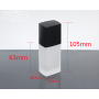 New Design Luxury Glass Cosmetic Cream Lotion Pump Bottle 30ml