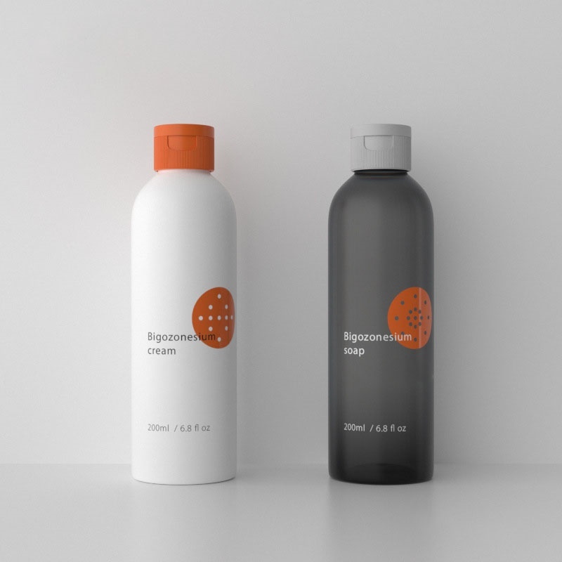 100ml Clear Flip Shampoo Bottles Filp Top Caps Empty Plastic Container Travel Cosmetics Skincare Packaging