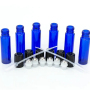 6 Pack Amber Thick Glass Roller Bottles with Stainless Steel Balls Roll on Bottles for Oils and Eye Cream