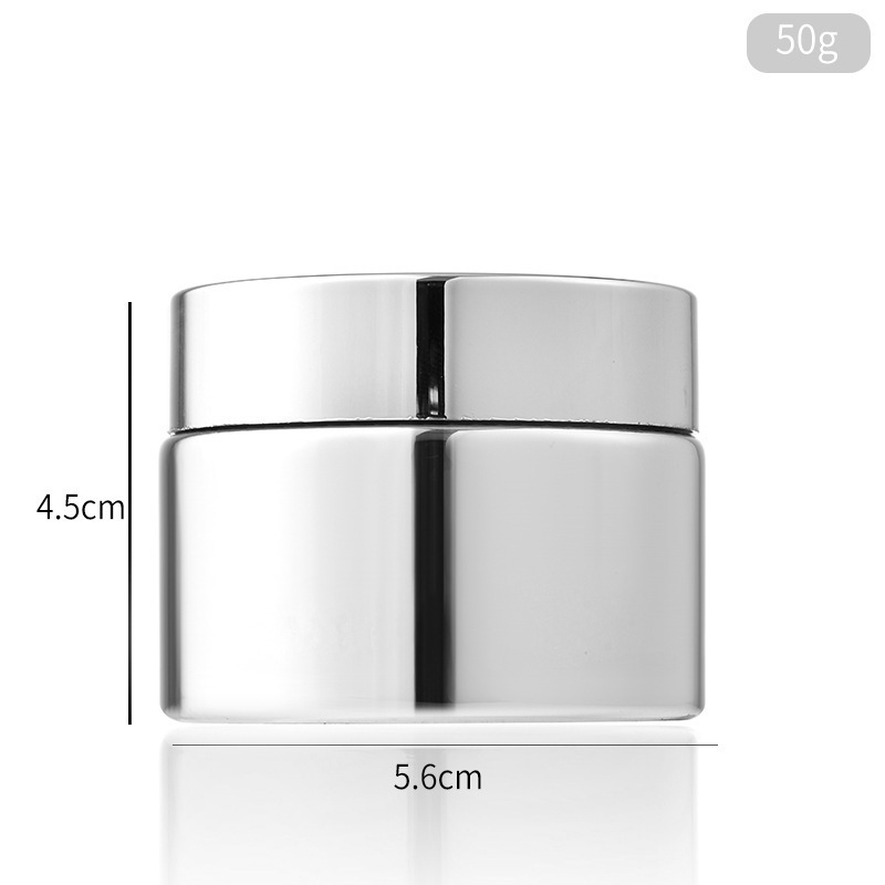 Cosmetic Supplier Recyclable Custom Made Goden Color Skin Care Cream Personal Packaging Glass Jars malaysia