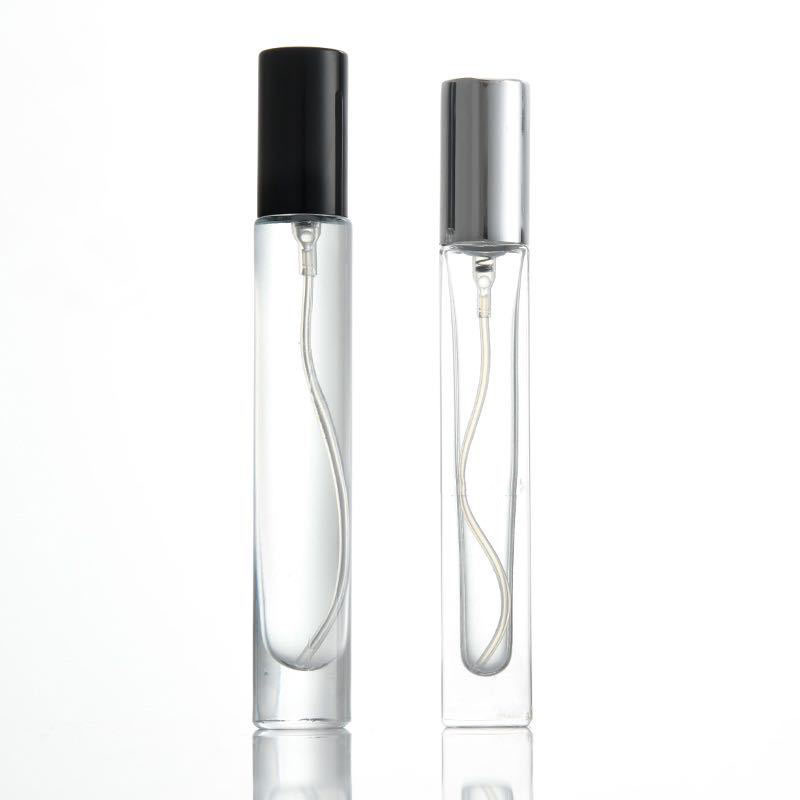 Private Label Luxury 10ml Clear Round Glass Perfume Bottle for Travel with Pump Sprayer Seal