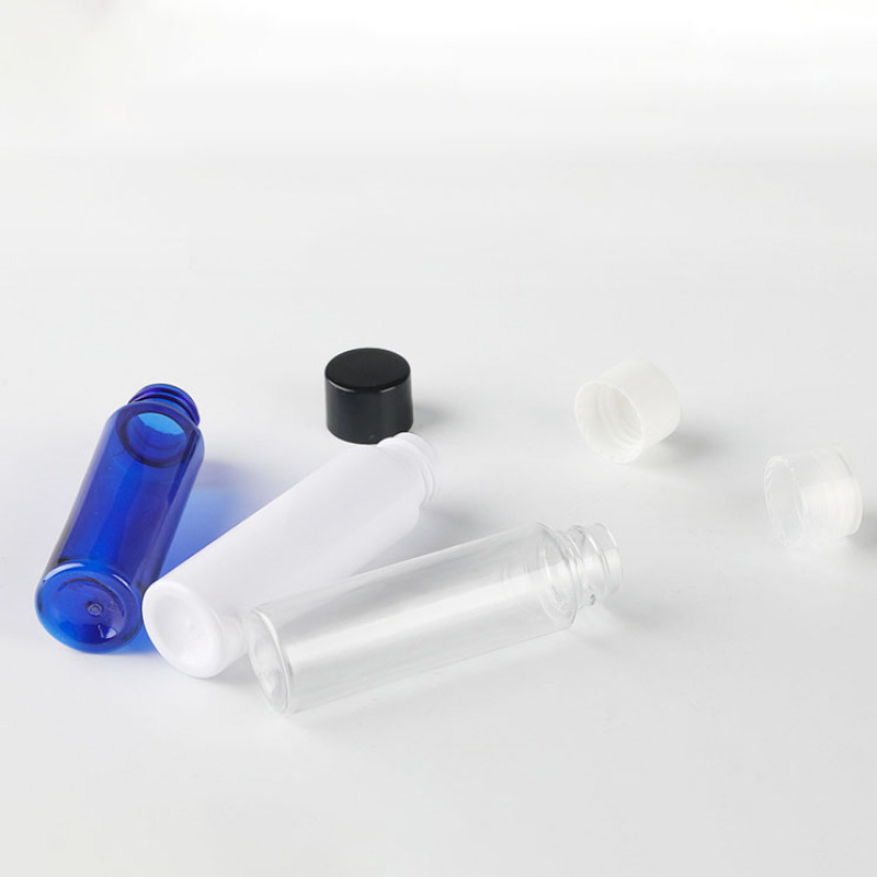 Custom 30ml PET Plastic Toner Bottle with Flat Shoulder Skincare Packaging for Body Lotion Shampoo and Skin Care Serum