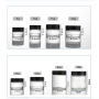Empty clear Cosmetic Container Mini Small 5ml Glass Jars with Lids for Eye Cream
