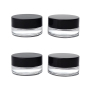 Empty clear Cosmetic Container Mini Small 5ml Glass Jars with Lids for Eye Cream