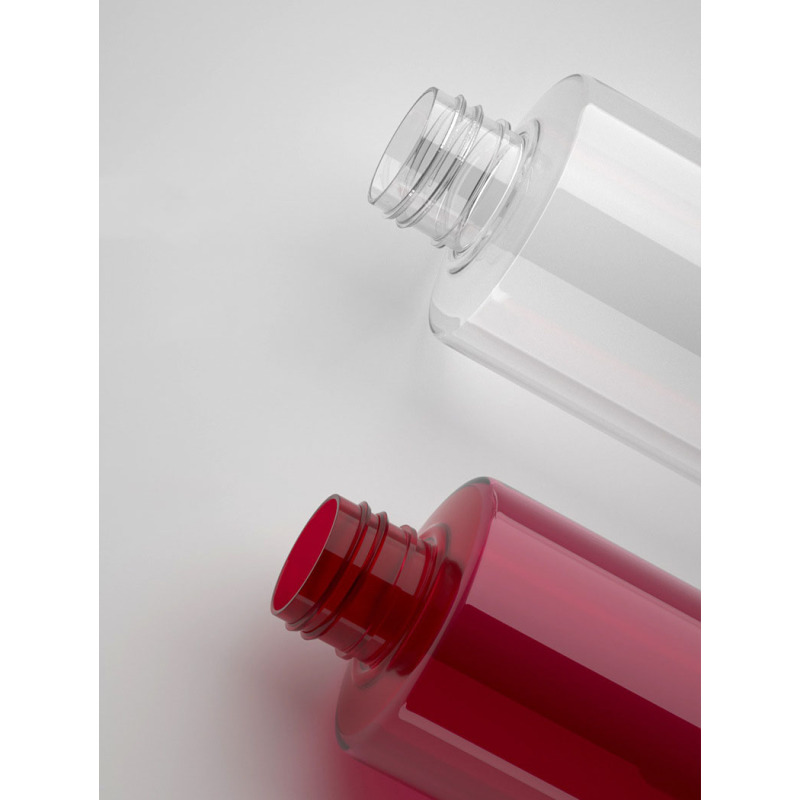 Round Skincare Packaging 8 oz PET Plastic Bottle White Screw Cap Pump Sprayer for Lotion Shampoo Cosmetic Packaging Container