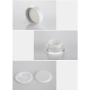 Round Acrylic Luxury Cosmetic Jar Plastic Face Cream Jar 50g Skin Care Cream White Clear Acrylic Recyclable SUNSHINE CN