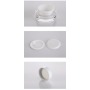 Round Acrylic Luxury Cosmetic Jar Plastic Face Cream Jar 50g Skin Care Cream White Clear Acrylic Recyclable SUNSHINE CN