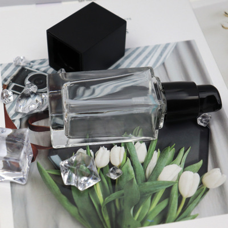 Cosmetic Liquid Foundation  Bottle 30ml clear Cream Lotion Glass Bottle with Pump