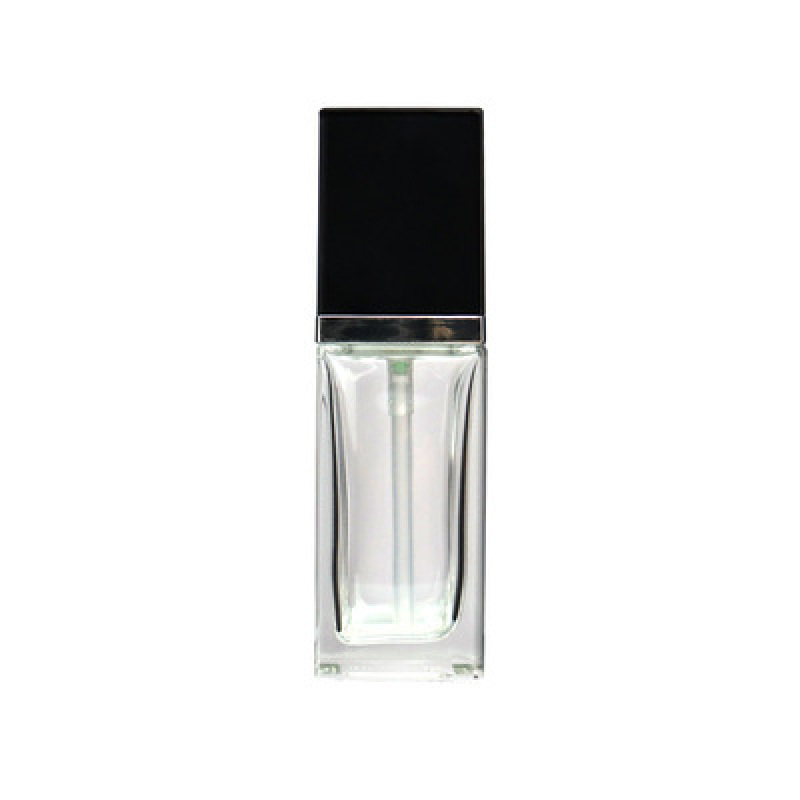 Cosmetic Liquid Foundation  Bottle 30ml clear Cream Lotion Glass Bottle with Pump