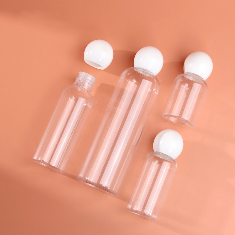 Wholesale Clear Plastic PET Shampoo Bottle 50ml 100ml 250ml Flip Top Cap Refillable Container for Skin Care