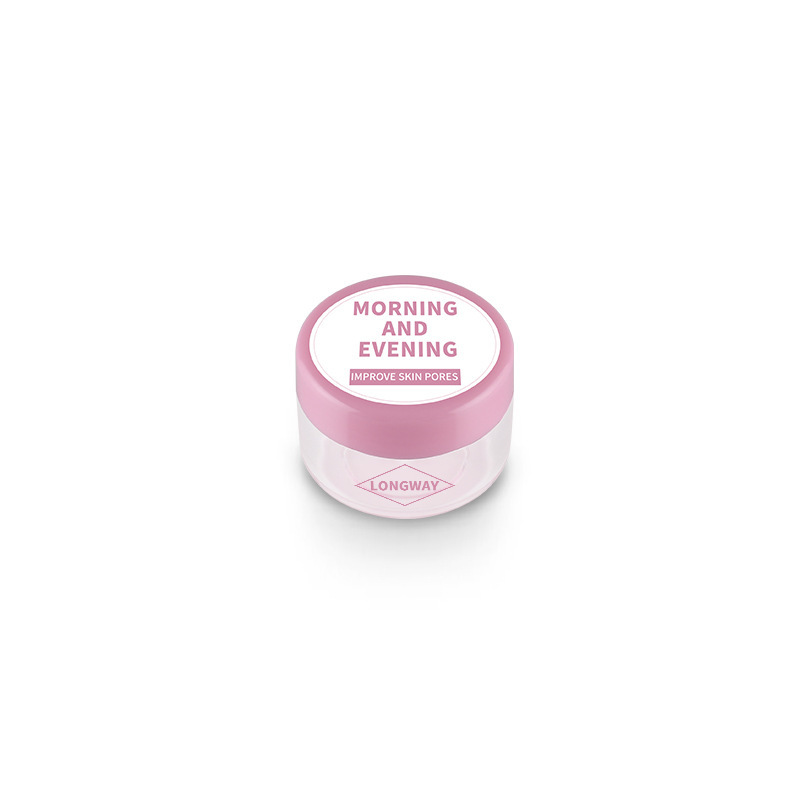Packaging 3g Round Plastic Cosmetic Jars clear Black pink Blue Purple Jar Cosmetic Empty Pot Travel Sample Cream Container