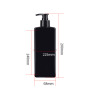 Wholesale Rectangular Pet 16oz Empty Cosmetic Black Plastic Lotion Pump Bottle 500 ml for Shampoo