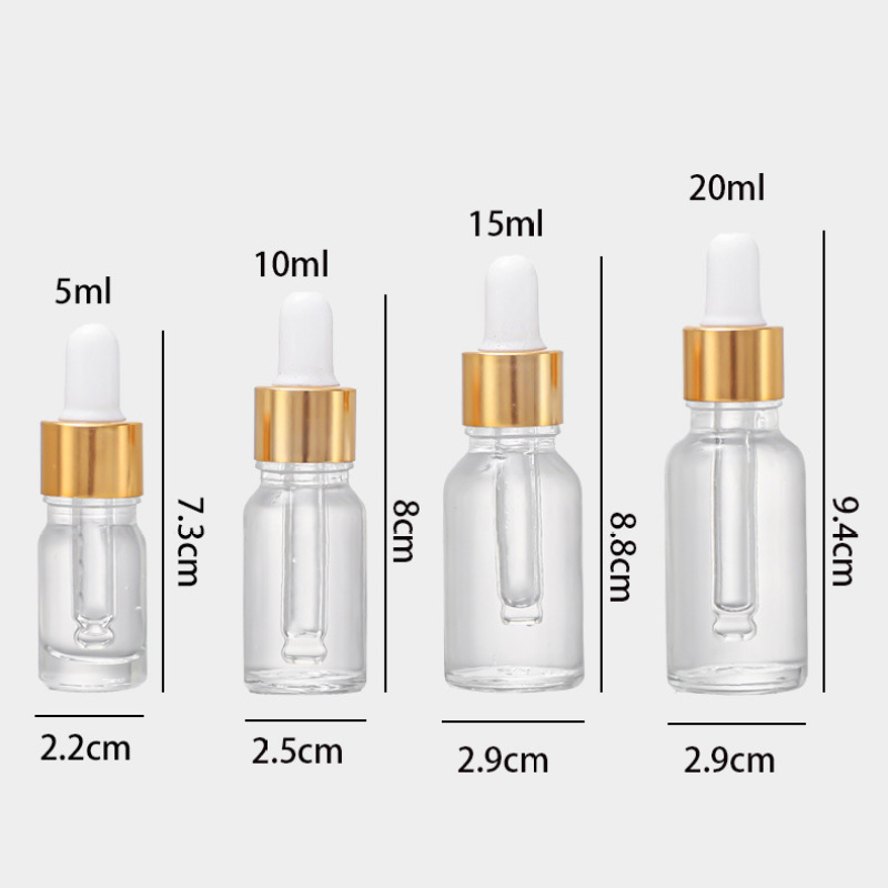 Wholesale Cosmetic Empty Hair Oil Bottles Packaging Customized Private Label Essential Oil Glass Bottle for Hair Oil