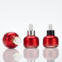 20 ml Red Essential Oil Bottle Luxury Dropper Essence Sample Empty Essential Oil Glass Bottle Dropper Round Glue Head
