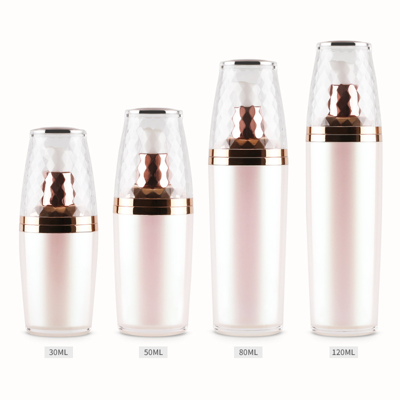 Portable Simple Atmosphere 120 ml Onion Lotion Bottle Acrylic Emulsion Bottle Lotion Dispenser Sample Bottle