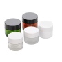 50g Pet Black Lids Empty Cosmetic Wide Mouth Plastic Cream Jars PET Plastic Cream Jar Cosmetic Packaging Skincare Containers