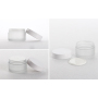50g Pet Black Lids Empty Cosmetic Wide Mouth Plastic Cream Jars PET Plastic Cream Jar Cosmetic Packaging Skincare Containers