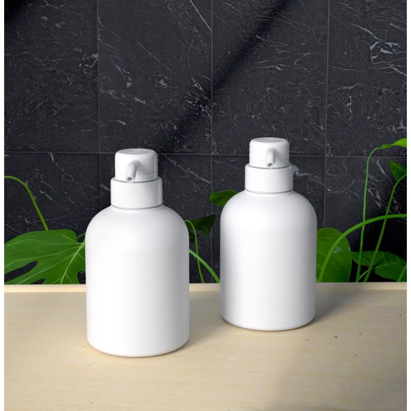 Sunshine Wholesale 300 ml Custom Lotion Bottle Double Emulsion Dispenser Bottle Soft Touch Empty Plastic Bottle