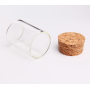 Wholesale Round Clear Glass Wishing Bottles 20ml 30ml 50ml 100ml with Cork Lid MOQ 100pcs