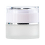 Wholesale Frosted Glass Cosmetic Cream Jars with Plastic Lid 15g 30g 50g Skincare Face Cream Jars for Skin Care and Eye Cream