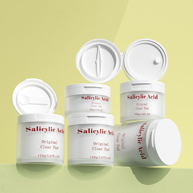 Customized Logo Easy Open End Container 50g Lip Scrub Jar Recyclable Plastic Jar for Cosmetics Screen Printing for Sunscreen