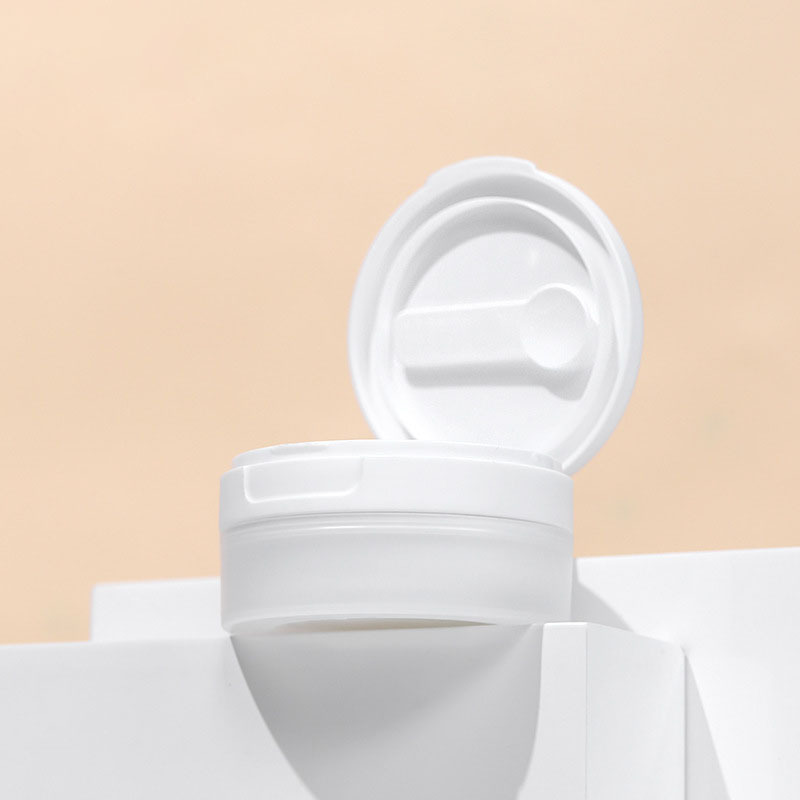 Customized Logo Easy Open End Container 50g Lip Scrub Jar Recyclable Plastic Jar for Cosmetics Screen Printing for Sunscreen