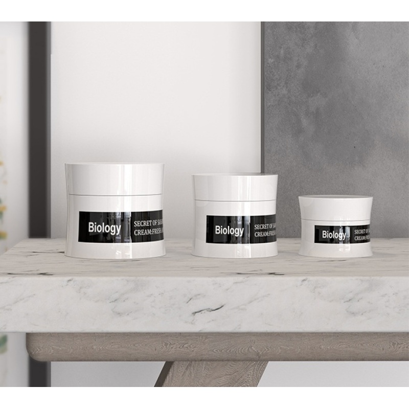 Skin Care Packaging Cosmetic Jars 15g 30g 50g  Cream Jar 50ml White Package Jars for Cosmetics