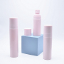 60ml 80ml 100ml Skincare Sunscreen Pump Spray Bottle Empty Plastic Cosmetic Bottle Pink Round PET Cosmetic Bottle