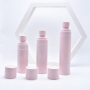 60ml 80ml 100ml Skincare Sunscreen Pump Spray Bottle Empty Plastic Cosmetic Bottle Pink Round PET Cosmetic Bottle