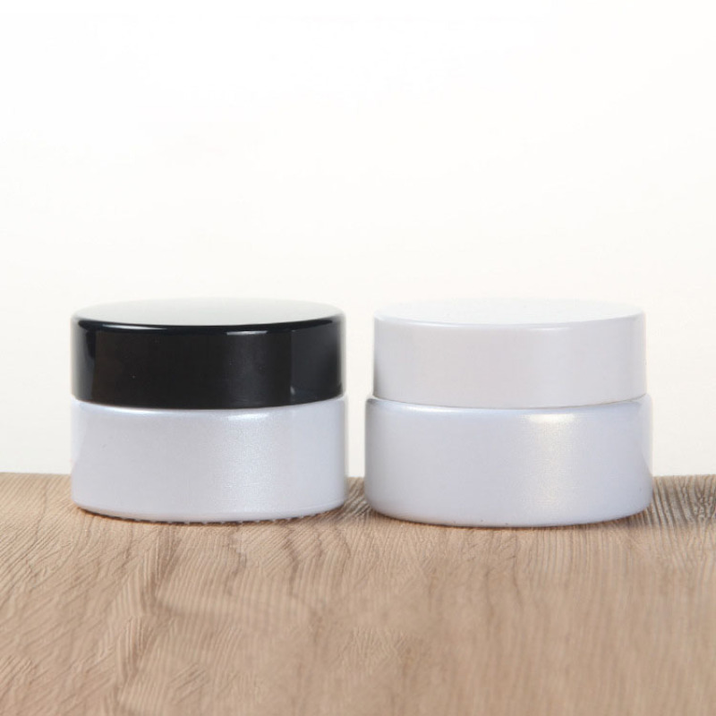 High Quality 20g Face Cream Glass Jars Skincare Lotion Jar White Cosmetic Cream Eco Friendly Cream Jars