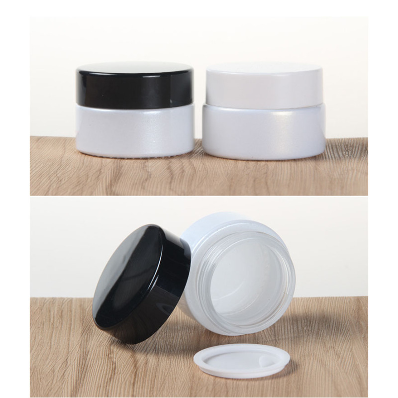 High Quality 20g Face Cream Glass Jars Skincare Lotion Jar White Cosmetic Cream Eco Friendly Cream Jars
