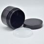 PET Plastic Cosmeticjar Cleansing Cream Gloss Black Jar