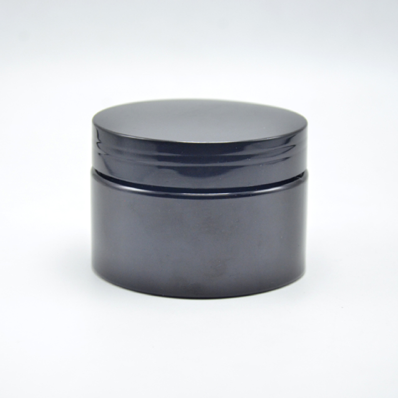 PET Plastic Cosmeticjar Cleansing Cream Gloss Black Jar