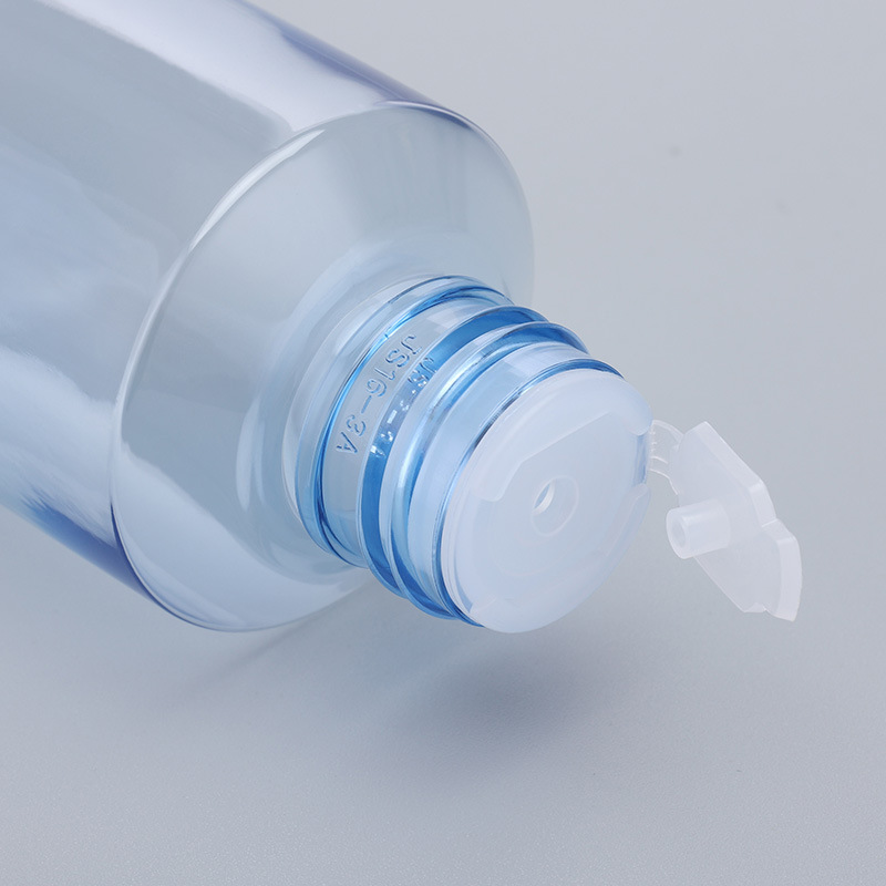 Empty Pet Custom Cosmetic Hydrosol Lotion Bottle With Slant Shoulder and Mushroom Shape Screw Cap